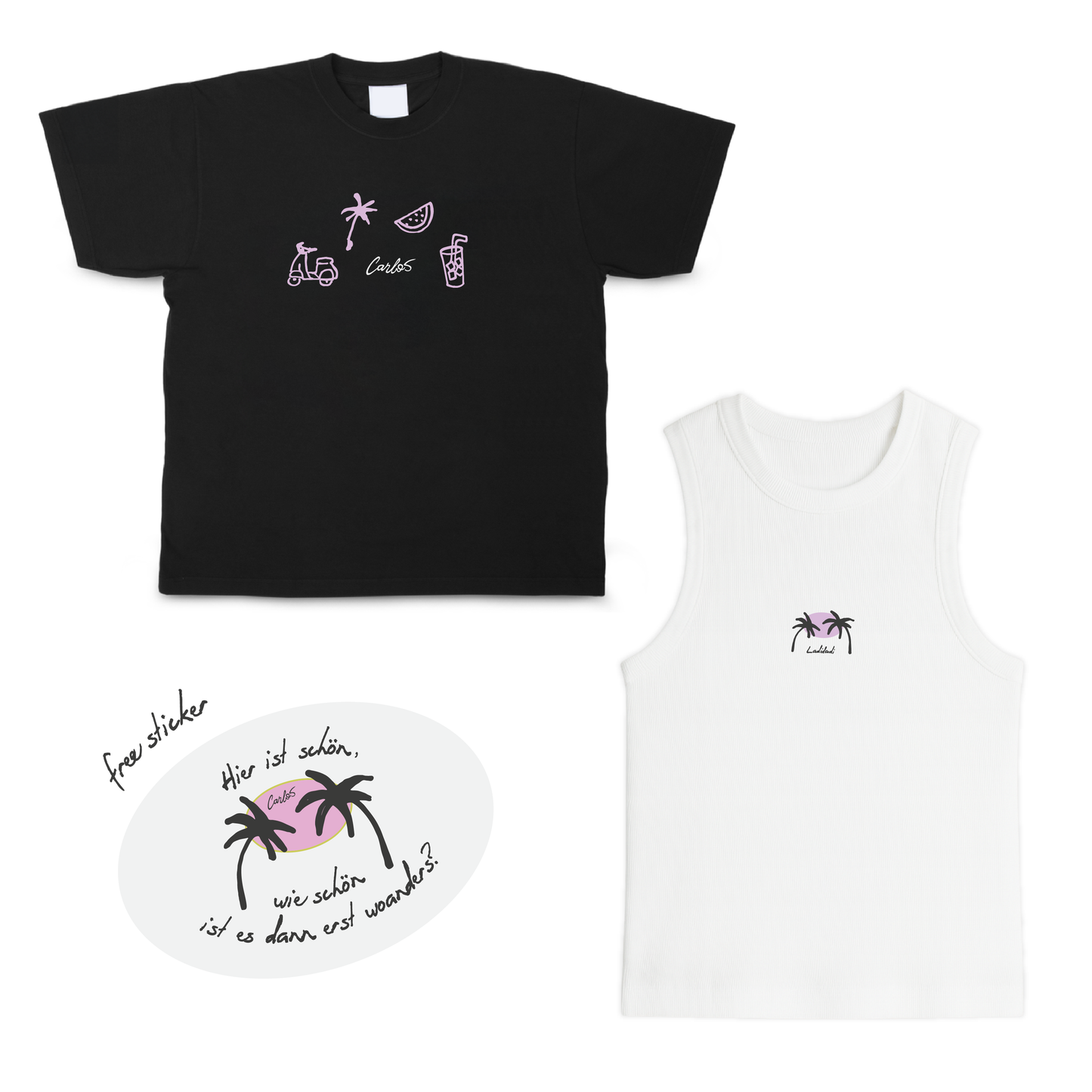 Shirt & Tanktop Bundle inkl. 3 Sticker