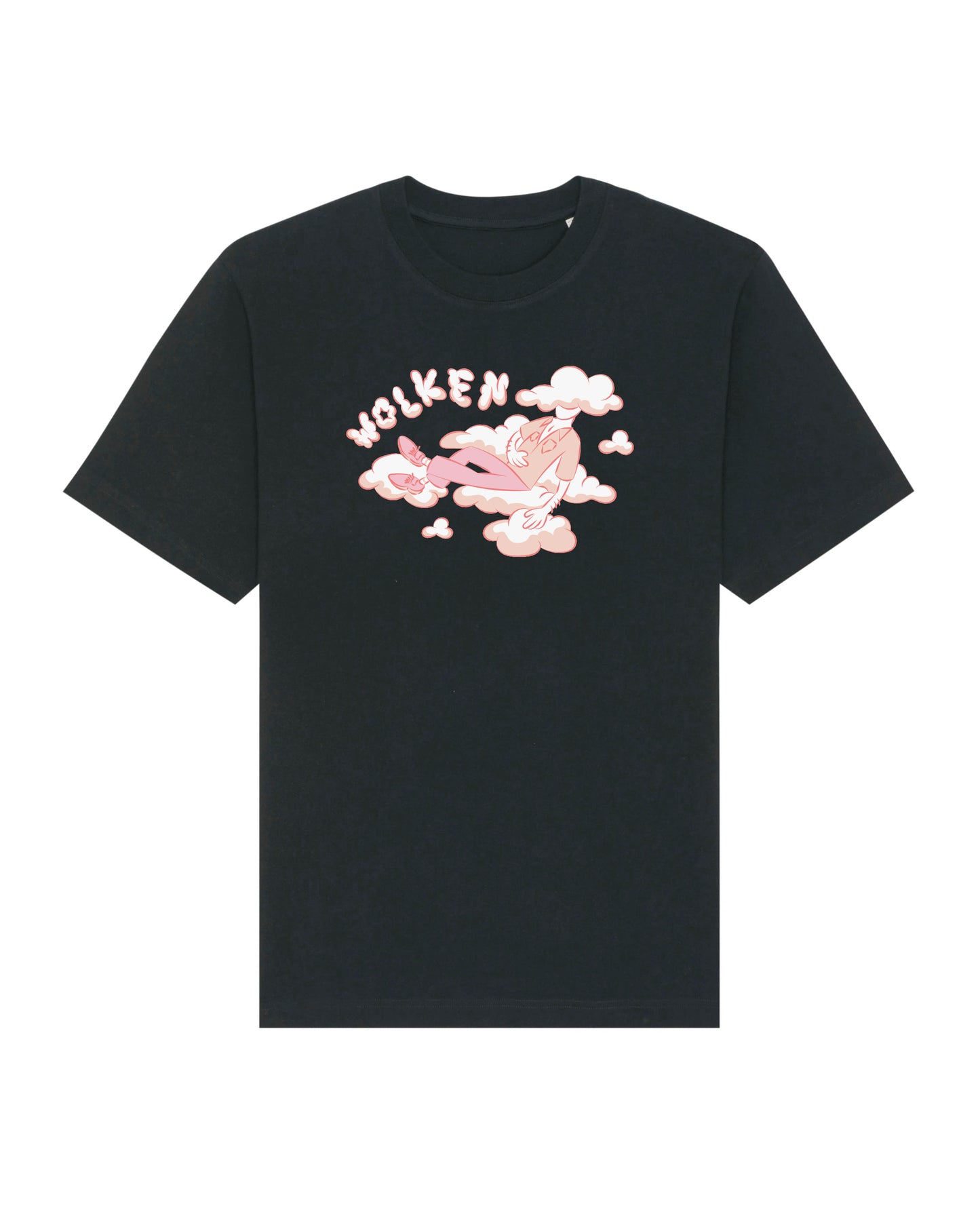 CARLO WOLKEN TSHIRT I SCHWARZ